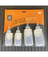 Set of 4 Drizzlers Condiment Squeeze Bottles Includes: (2) 2 oz and (2) ... - €12,91 EUR