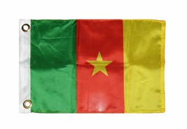 12X18 12&quot;X18&quot; Country Of Cameroon Boat Motorcycle Flag Grommets - £11.18 GBP