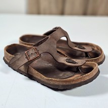 Birkenstock Gizeh Sandals Womens 36 US 5 - 5.5 Brown Thong - $31.87