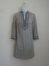 Nwt Tory Burch Corossol Black White Cotton Tory Mini Dress 0 - £93.60 GBP