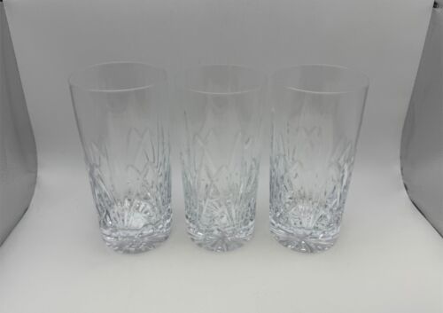 Set of 3 Waterford Marquis Crystal BROOKSIDE Straight Highball Glasses - $99.99
