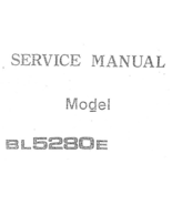 Baby Lock BL5280E Service Manual - £7.07 GBP