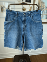 Vintage 90s Levi’s Denim Painter Cut Off Shorts 33 - $27.36