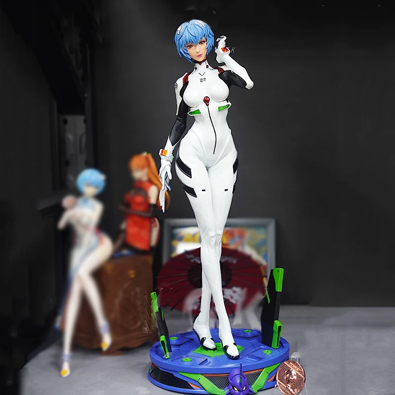 Anime Eva Neon Genesis Evangelion Ayanami Rei Action Figure 46cm Statue - £88.43 GBP+