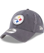 New Era Pittsburgh Steelers Graphite Rip Right 9TWENTY Adjustable Hat - $570.01 MXN