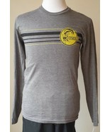 O&#39;Neill Men Size S Long Sleeve T-Shirt Gray with Graphics NWT - £12.84 GBP