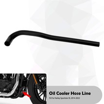Motorcycle Black Oil Cooler Hose Line Oil Drain Tube For Harley Sportste... - €58,89 EUR