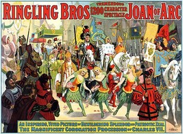 Ringling Bros - Joan Of Arc - Coronation Of Charles VII - 1912 - Circus Magnet - £9.48 GBP