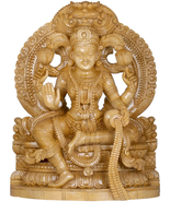 24&quot; Goddess Lakshmi with Raining Coins | Wooden Statue |Handmade | Home ... - £1,118.29 GBP