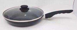 Safe-T-Grip 10.5&quot; Fry Pan( Black) With Glass Lid  U265 - £36.05 GBP