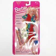 Vintage Barbie My First Fashions 1993 Mattel 10734 Decorate Crayons Stickers NOS - $19.79