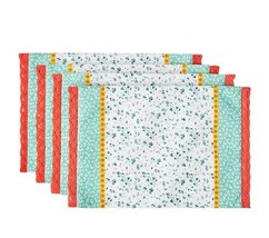 Four (4) Pioneer Woman ~ 14&quot; x 21&quot; ~ Lace Accent ~ FLOURISH DITSY Placemats - €34,46 EUR