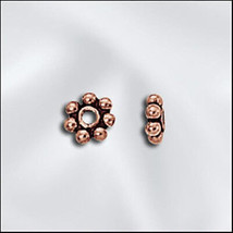 4mm Genuine Antiqued Copper Bali Style Daisy Spacers Beads (20)  - £1.53 GBP