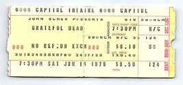 Grateful Dead Concert Ticket Stub Juin 18 1976 Passaic Neuf Jersey - $112.11