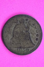 1850 P Seated Liberty Dime Exact Silver Coin Shown In Pics Low Grade Filler 32 - $14.40