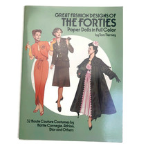 Great Fashion Designs of the Forties Tom Tierney 1987 Paper Dolls Color Uncut - £9.72 GBP