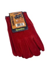 Brahma Leather Driver Gloves Red NEW Vintage Size Large Mens - £16.60 GBP