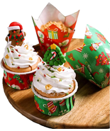 200 PCS Tulip Cupcake Liner Baking Cups Paper Cupcake and Muffin Baking ... - £9.96 GBP