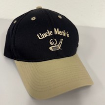 Uncle Merle&#39;s Golf Hat Adjustable Golfing Cap Black Beige - $24.99