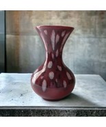 Armadale Studio Pottery Isle of Skye Scotland Spotted Vase 5.5in Red FLAW - £10.94 GBP