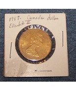 Vintage 1987 Canadian Dollar Coin-Elizabeth II-Lot 2 - $4.50