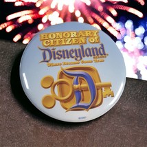 Disney Button Honorary Citizen Visit Pin Reward Collector 3 Inch Souveni... - $9.50