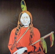 Andy Warhol Lithograph Of Sitting Bull 1986 Iconic Warhol Pop Art #Exclusive Gift - £179.85 GBP