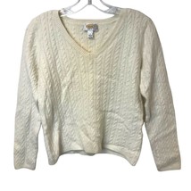 Talbots Petites Women&#39;s Cable Knit Crew Neck Sweater (Size Large) - £19.02 GBP