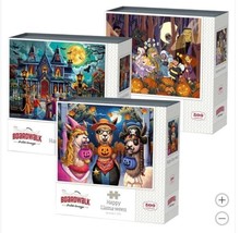 Boardwalk Jigsaw Puzzles Spooky 3-Pack Halloween Happy Llama-ween Haunte... - $69.99