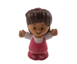 Fisher Price Little People MIA School Girl in Pink Jumper Toy Figure 2016 - $5.53