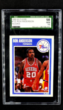 1989 1989-90 Fleer #112 Ron Anderson RC Rookie 76ers SGC 10 / 98 Gem Mint POP 2 - $76.49