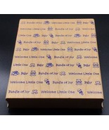 Baby Wordprint Multiple Greeting Hero Arts S1321 Wood Mounted Rubber Sta... - $213.33 MXN