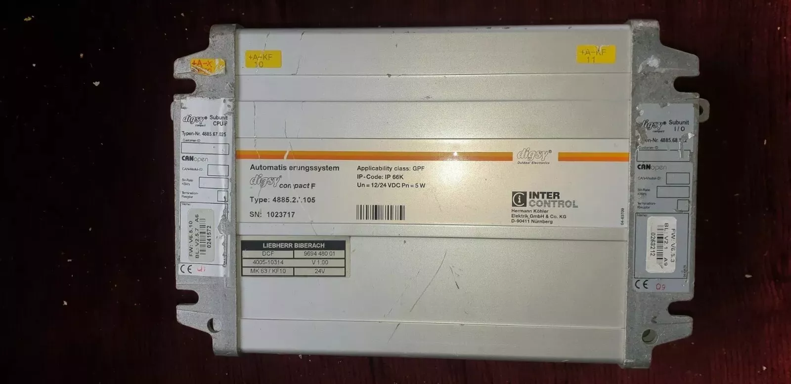 INTER CONTROL Digsy Compact F 4885.27.105 CAN Controller - €938,24 EUR
