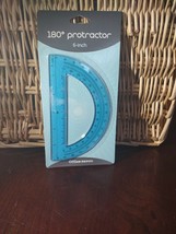 Office Depot Blue 180 Degree Protractor 6 Inch - £7.02 GBP