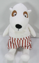 IKEA Vanlighet Plush Dog White Puppy Red Striped Shorts Stuffed Animal T... - £18.38 GBP