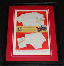 1959 Carter&#39;s T-Shirts 11x14 Framed ORIGINAL Vintage Advertisement - £39.41 GBP