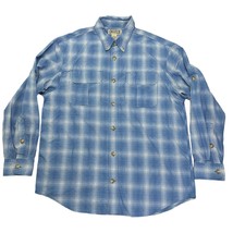 Duluth Men Large Shirt Long Sleeve Button Down Lightweight Nylon Polyest... - £11.79 GBP