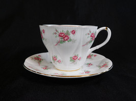Royal Albert Pink Floral Teacup and Saucer in Wayside Series # 23208 - $21.73