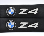 2 pieces (1 PAIR) BMW Z4 Embroidery Seat Belt Cover Pads (Black pads) - £13.42 GBP