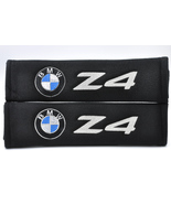 2 pieces (1 PAIR) BMW Z4 Embroidery Seat Belt Cover Pads (Black pads) - £13.36 GBP