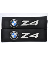 2 pieces (1 PAIR) BMW Z4 Embroidery Seat Belt Cover Pads (Black pads) - $24.60 CAD