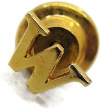 &quot;M&quot; W&quot; Initial Round Classic 1/20 14K Gold Filled Neck Tie Pin Tack Lape... - £38.91 GBP