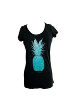 Cariloha Womens T Shirt Size XS Charcoal Gray Pineapple Cozumel Top New - £11.73 GBP