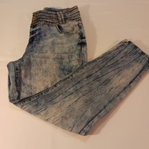 Elite Exotic Collection Zipper & 3-Button High Rise Women's Jeans Size 16 image 2