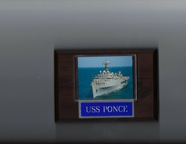 USS PONCE PLAQUE AFSB-15  NAVY US USA AMPHIBIOUS TRANSPORT DOCK SHIP - $3.95