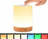 Night Light, Touch Lamp For Bedrooms Living Room Portable Table Bedside ... - £23.58 GBP