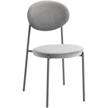 LeisureMod Euston Modern Velvet Dining Chair  Upholstered Side Chair wi... - $124.89