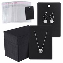 150 Set Earring Display Card with 150 Pcs Self-Seal Bags, Earring Holder Card - £11.17 GBP