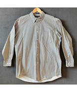 Faconnable Striped Cotton Button Shirt Long Sleeve Yellow Blue-Men&#39;s Siz... - $38.91 CAD