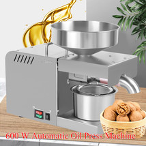 Automatic Oil Press Machine Stainless Steel Nuts Cold Hot Oil Extractor   - $271.99